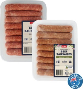 Coles-Classic-Sausages-550g on sale