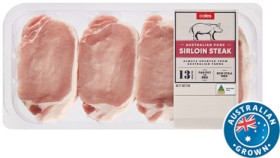 Coles+Australian+Pork+Sirloin+Steak+500g