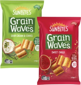 Sunbites-Grain-Waves-170g on sale