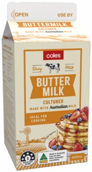 Coles-Buttermilk-600mL on sale