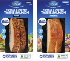 Tassal-Hot-Smoked-Salmon-Natural-or-Peppercorn-150g on sale