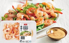Coles-Cooked-Prawns-with-Cocktail-Sauce-260g on sale