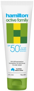 Hamilton-Active-Family-Sunscreen-SPF50-110g on sale