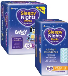 BabyLove-Sleepy-Night-Pants-8-Pack-12-Pack on sale