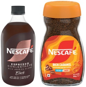 Nescaf-Espresso-Concentrate-500mL-or-Flavoured-Instant-Coffee-95g-Selected-Varieties on sale