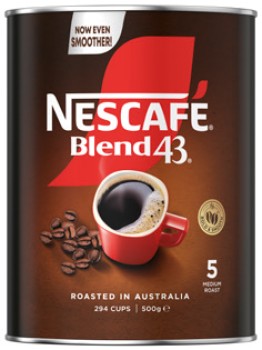 Nescaf-Blend-43-Instant-Coffee-500g-Selected-Varieties on sale