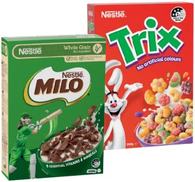 Nestl-Milo-Cereal-330350g-or-Trix-Cereal-310g-Selected-Varieties on sale