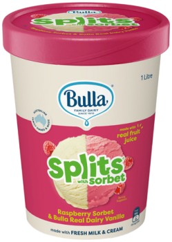 Bulla-Splits-with-Sorbet-1-Litre-Selected-Varieties on sale