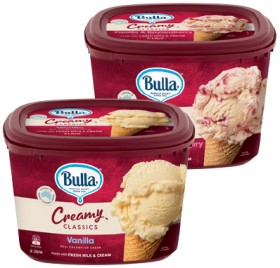 Bulla+Creamy+Classics+Ice+Cream+2+Litre+Selected+Varieties