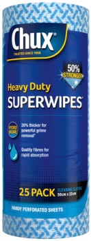 Chux-Heavy-Duty-Superwipes-Cleaning-Cloths-25-Pack on sale