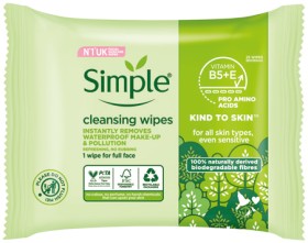 Simple+Facial+Cleansing+Wipes+25+Pack
