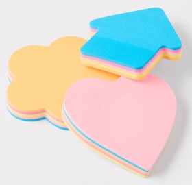 100+Pack+Shaped+Sticky+Notes+-+Assorted
