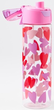 650ml-Spray-Drink-Bottle-Hearts on sale