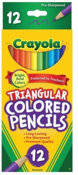 Crayola-12-Pack-Triangular-Coloured-Pencils on sale