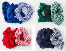3-Pack-Gingham-Scrunchies on sale