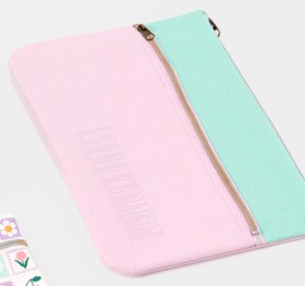 BTS-Pencil-Case-Zip-Top-Lilac on sale