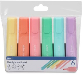 6-Pack-Highlighters-Pastel on sale