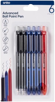 6+Pack+Advanced+Ball+Point+Pens