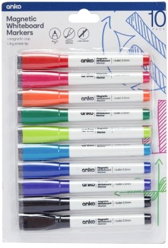 10+Pack+Magnetic+Whiteboard+Markers