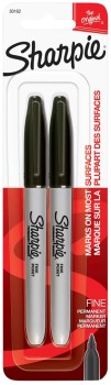 2-Pack-Sharpie-Fine-Point-Permanent-Marker-Black on sale