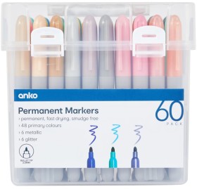 60+Pack+Permanent+Markers