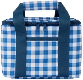 Blue+Check+Twin+Handle+Lunch+Bag