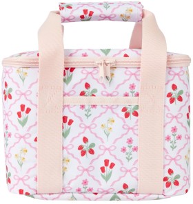 Floral+Twin+Handle+Lunch+Bag