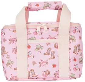 Twin+Handle+Cowgirl+Lunch+Bag+-+Pink