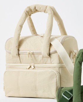Cream-Crossbody-Lunch-Bag on sale