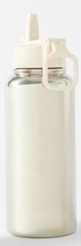 960ml-Double-Wall-Insulated-Cylinder-Drink-Bottle-Cream on sale