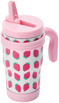 380ml+Tumbler+with+Handle+-+Strawberry