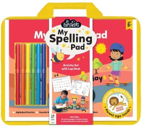Jr-Explorers-My-Spelling-Pad-Activity-Set-with-Lap-Desk-Book on sale