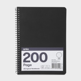 A5-Spiral-Notebook-Black on sale