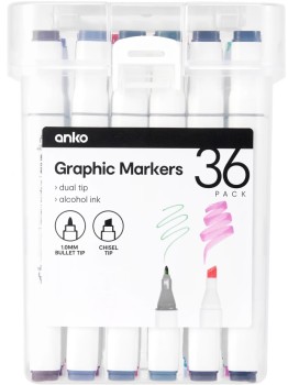 36-Pack-Graphic-Markers on sale
