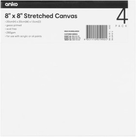 4-Pack-8in-x-8in-Stretch-Canvas on sale