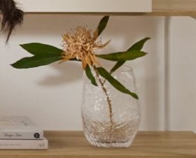 Textured-Glass-Vase on sale