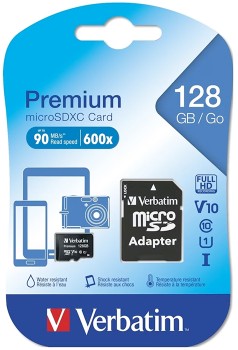 Verbatim-Micro-Sdxc-128gb-Class-10-Uhs-I-with-Adaptor on sale