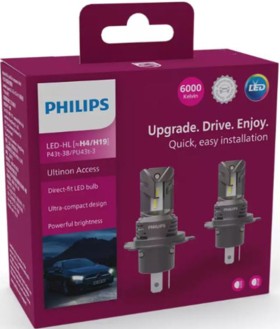 Philips+6000k+Ultinon+Access+2500+LED+Headlight+Globes