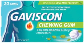 Gaviscon+Chewing+Gum+Cool+Mint+Flavour+20+Gums