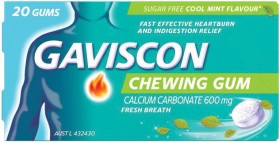 Gaviscon+Chewing+Gum+Cool+Mint+Flavour+20+Gums