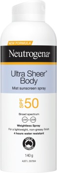 Neutrogena+Ultra+Sheer+Body+Mist+Sunscreen+Spray+SPF50+140g%26Omega%3B