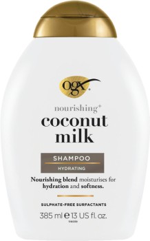 OGX-Coconut-Milk-Shampoo-385mL on sale