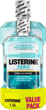 Listerine+Mouthwash+Zero+Alcohol+1.5L+Value+Pack%2A