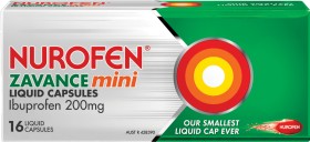 Nurofen+Zavance+Mini+Liquid+Capsules+16+Pack%5E