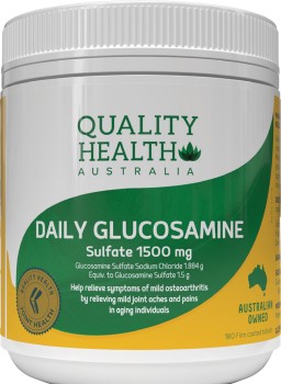 Quality-Health-Daily-Glucosamine-Sulfate-1500mg-180-Tablets on sale