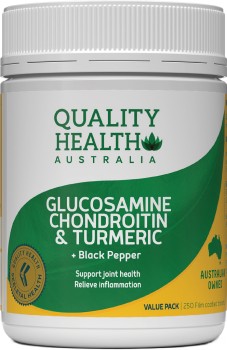 Quality+Health+Glucosamine+Chondroitin+%26amp%3B+Turmeric+%2B+Black+Pepper+250+Tablets%2A