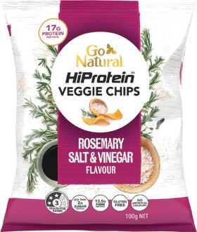 Go+Natural+HiProtein+Veggie+Chips+Rosemary+Salt+%26amp%3B+Vinegar+Flavour+100g