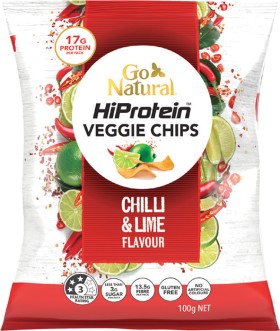 Go-Natural-HiProtein-Veggie-Chips-Chilli-Lime-Flavour-100g on sale