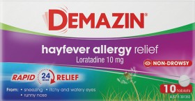 Demazin-Hayfever-Allergy-Relief-10-Tablets on sale