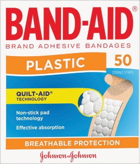 Band-Aid-Plastic-Assorted-Strips-50-Pack on sale